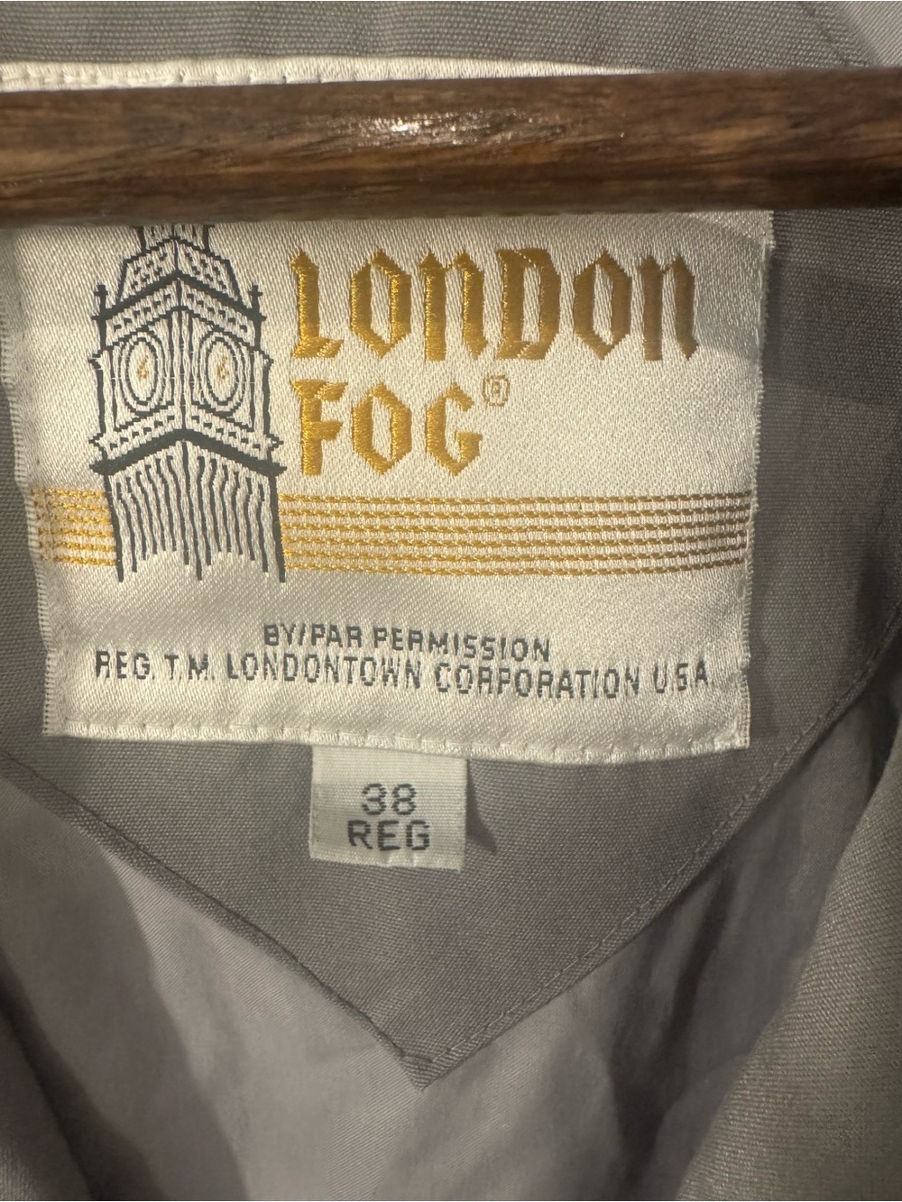 London Fog Light Gray Zip Utility Jacket - Picture 5 of 8